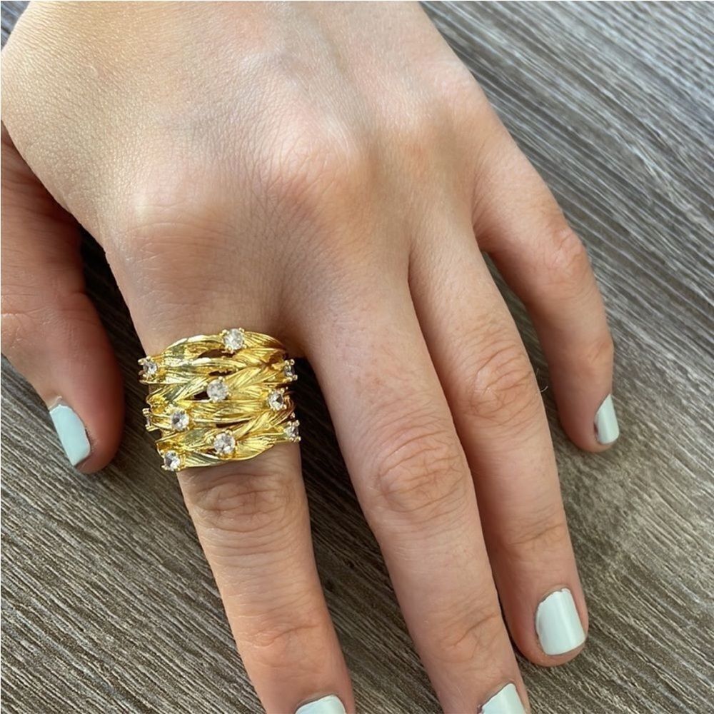 Vintage style ring A1137 - Picture 2 of 3